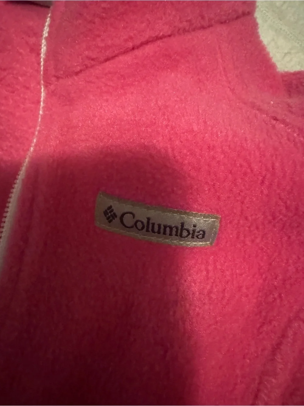 Columbia Kids Bright Pink Fleece Zip-Up Jacket